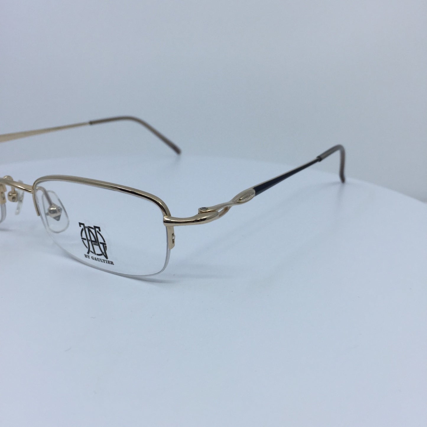 Vintage Jean Paul Gaultier JPG 57-0030 Gold Eyeglasses - Super Vision Optical