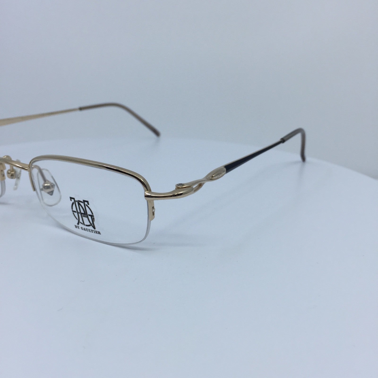 Vintage Jean Paul Gaultier JPG 57-0030 Gold Eyeglasses - Super Vision Optical