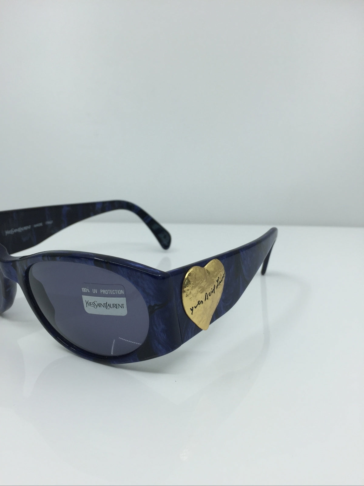 Vintage Saint Laurent YSL 6531 Blue Sunglasses - Super Vision Optical