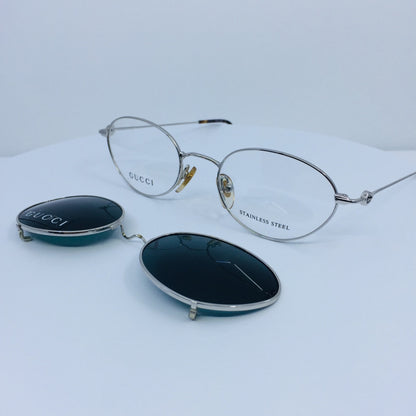 Vintage Gucci GG 2624 Silver Eyeglasses - Super Vision Optical