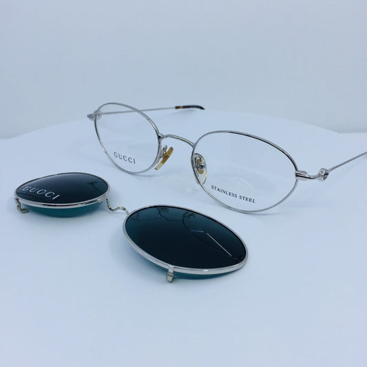 Vintage Gucci GG 2624 Silver Eyeglasses - Super Vision Optical