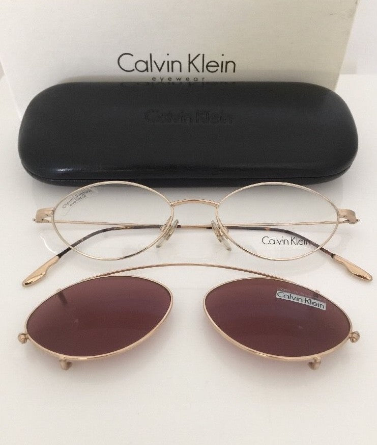 Vintage Calvin Klein CK 146 Gold Sunglasses - Super Vision Optical