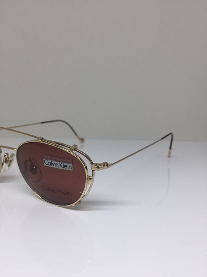 Vintage Calvin Klein CK 323 Gold Sunglasses - Super Vision Optical