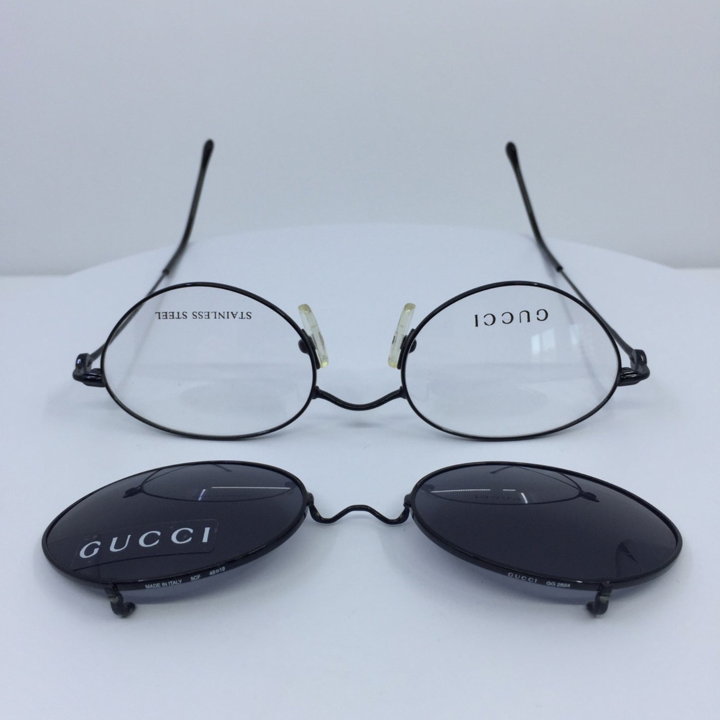 Vintage Gucci GG 2624 Silver Eyeglasses - Super Vision Optical