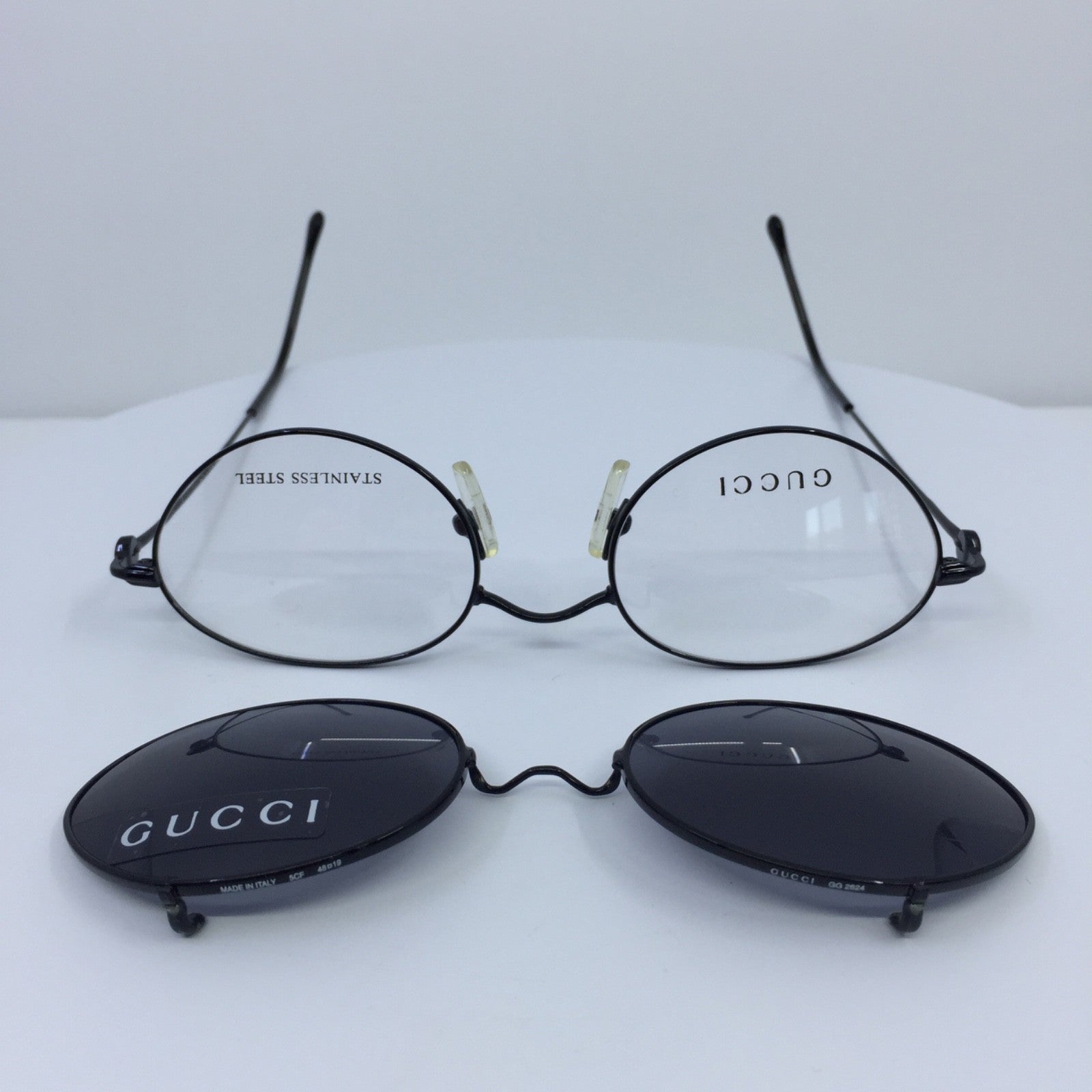 Vintage Gucci GG 2624 Silver Eyeglasses - Super Vision Optical