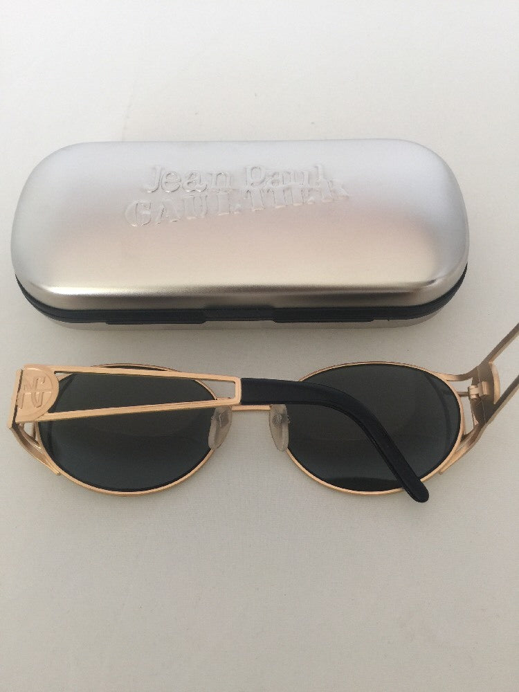 Vintage Jean Paul Gaultier JPG 58-6102 Gold Sunglasses - Super Vision Optical