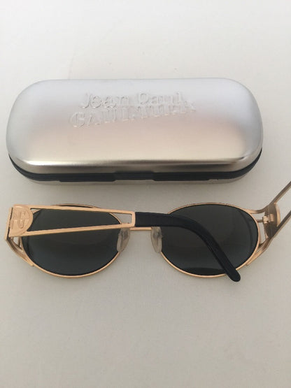 Vintage Jean Paul Gaultier JPG 58-6102 Gold Sunglasses - Super Vision Optical