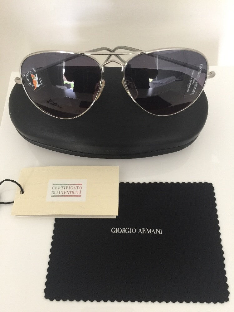 Vintage Giorgio Armani GA 615 S Silver Sunglasses - Super Vision Optical