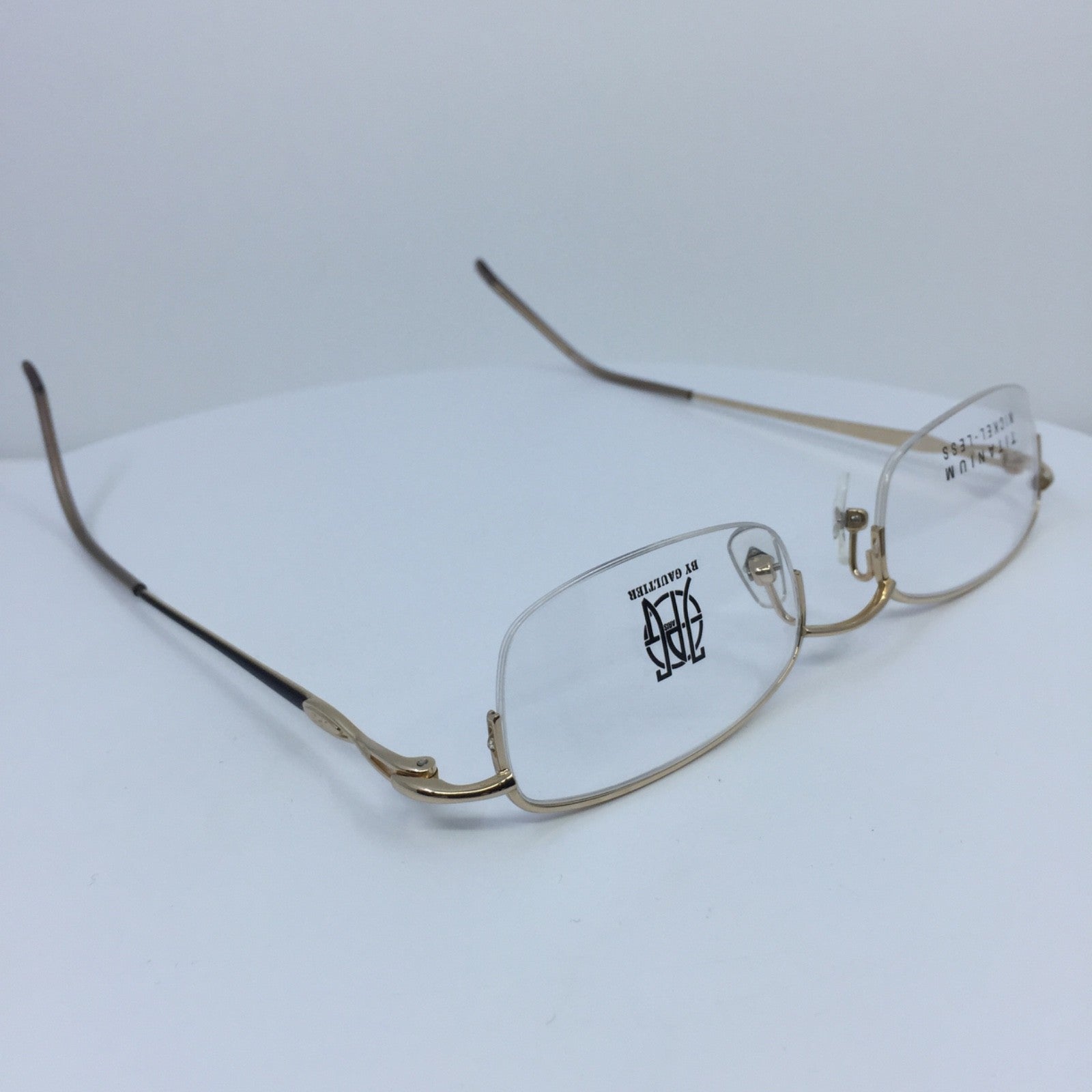 Vintage Jean Paul Gaultier JPG 57-0030 Gold Eyeglasses - Super Vision Optical