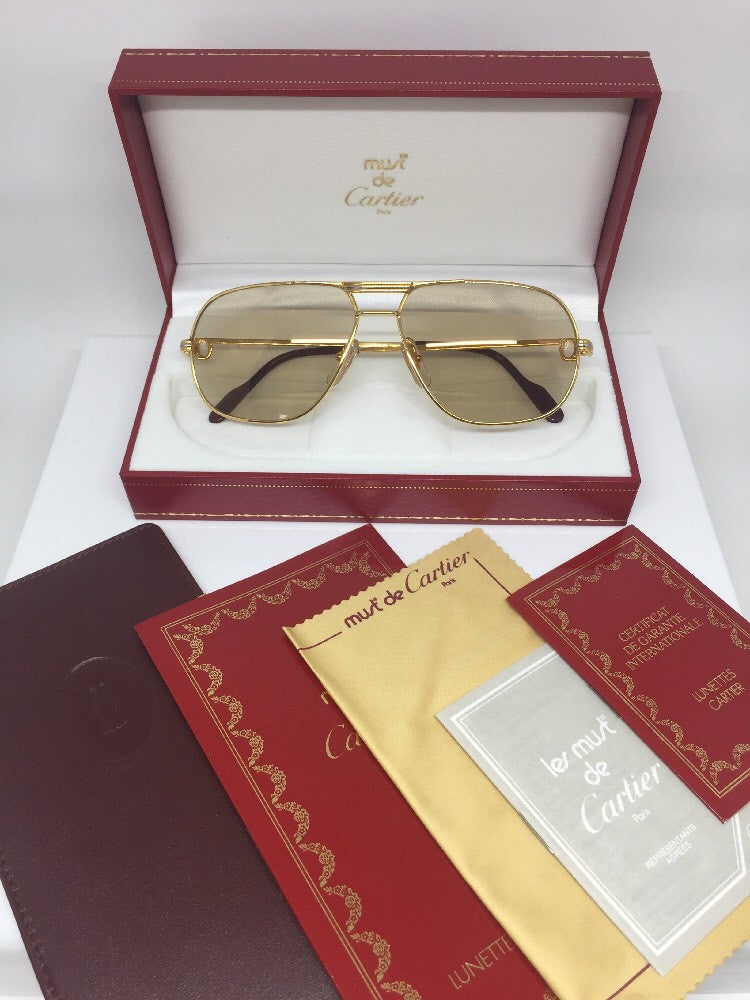 Vintage Cartier Tank LC Gold Sunglasses - Super Vision Optical