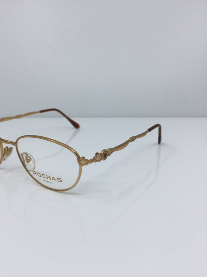 Vintage Rochas Paris ROCHAS PARIS 9146 Gold Eyeglasses - Super Vision Optical