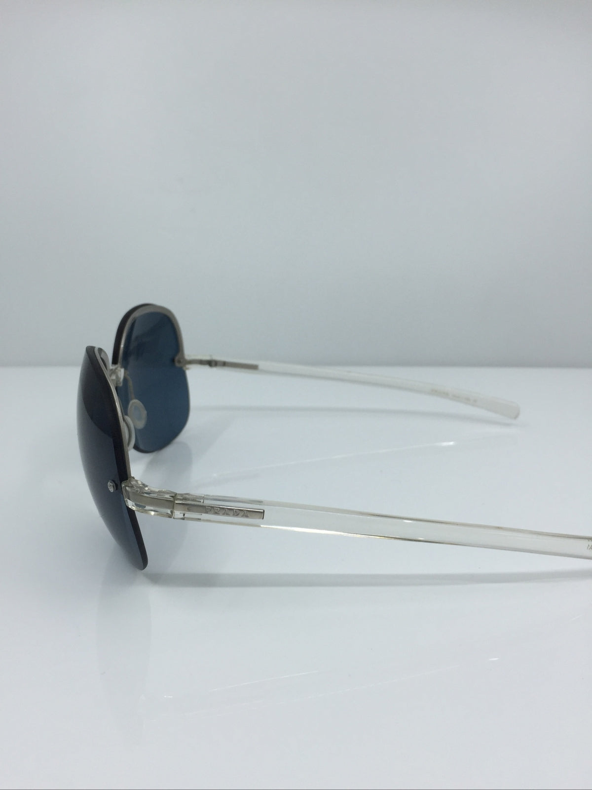 Vintage Prada SPR 12B Silver Sunglasses - Super Vision Optical
