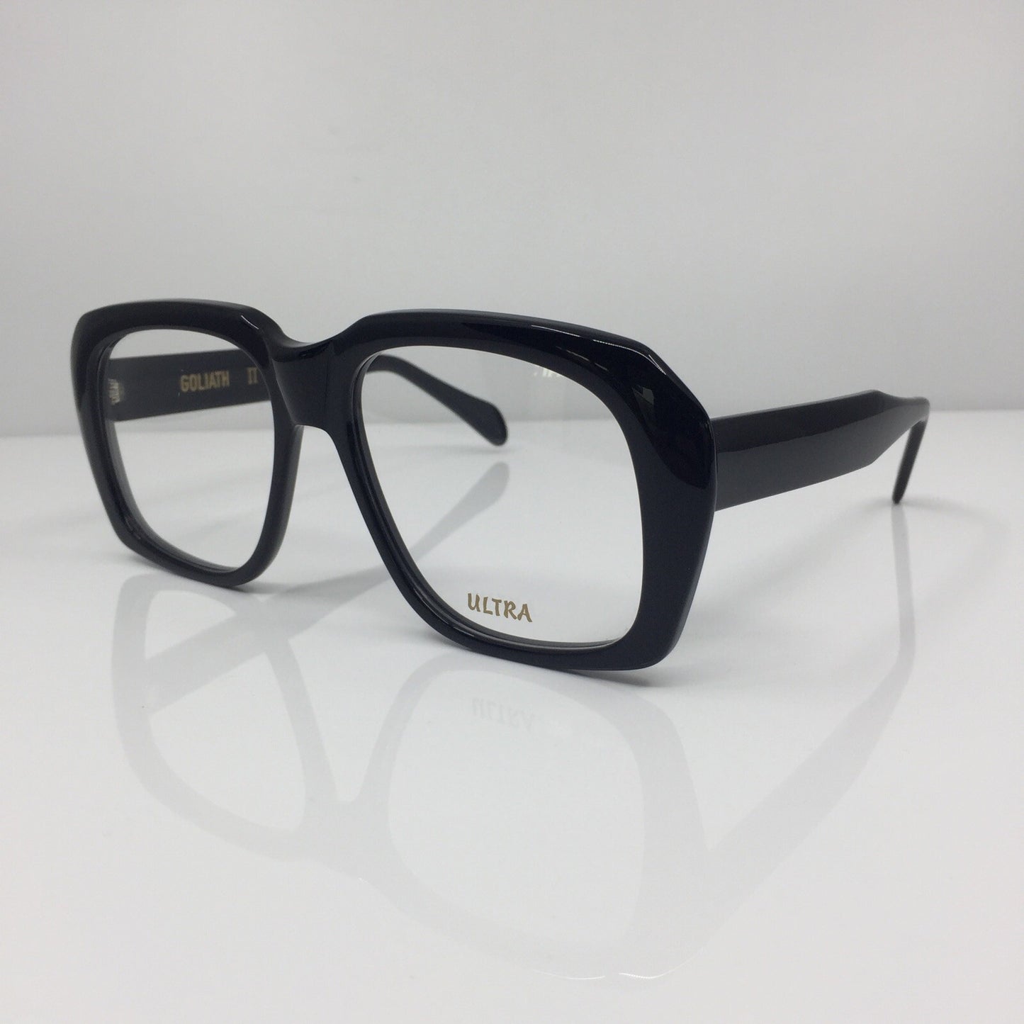 Vintage ULTRA GOLIATH Ultra Goliath 2 Black Eyeglasses - Super Vision Optical