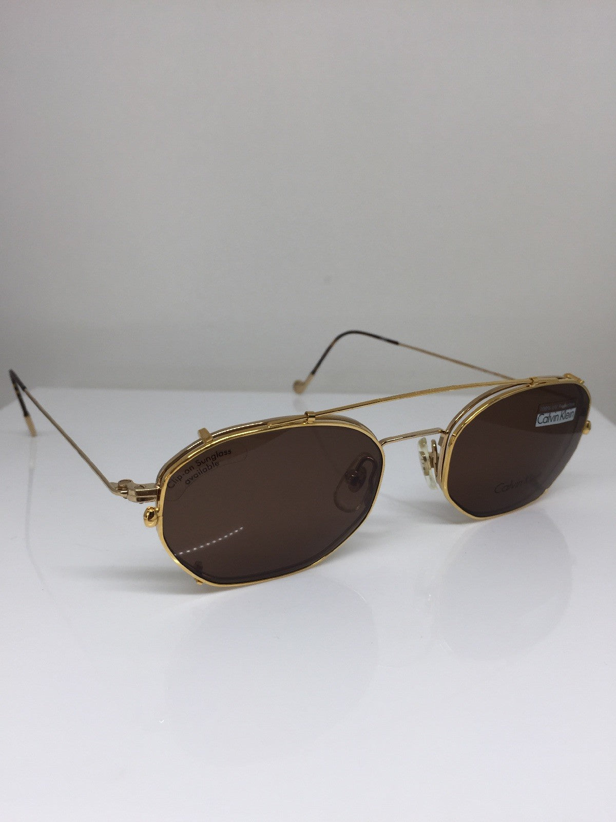 Vintage Calvin Klein CK 138 Gold Sunglasses - Super Vision Optical