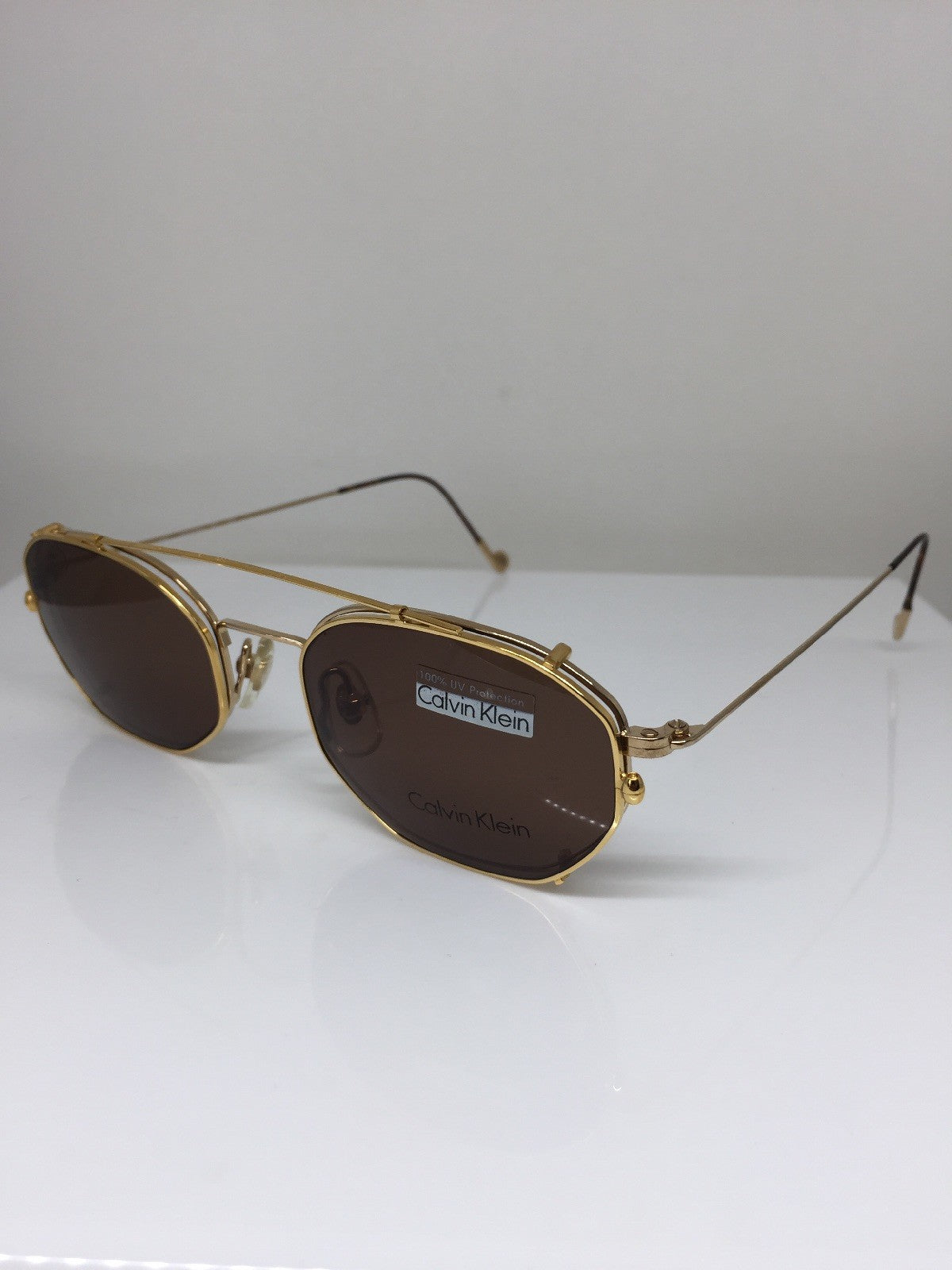Vintage Calvin Klein CK 138 Gold Sunglasses - Super Vision Optical
