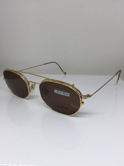 Vintage Calvin Klein CK 138 Gold Sunglasses - Super Vision Optical