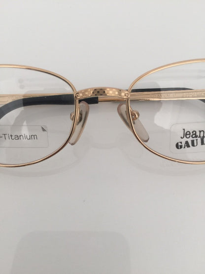 Vintage Jean Paul Gaultier JPG 55-8174 Gold Eyeglasses - Super Vision Optical