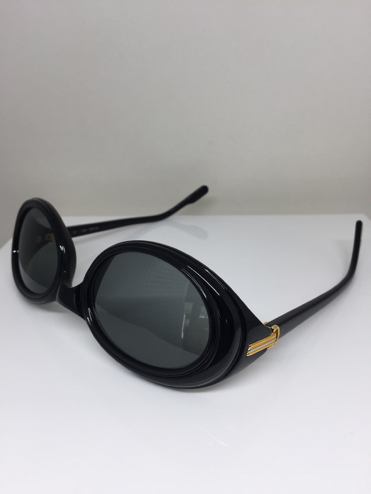 Vintage Cartier T8200078 Black Sunglasses - Super Vision Optical