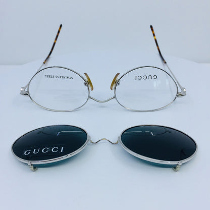 Vintage Gucci GG 2624 Silver Eyeglasses - Super Vision Optical