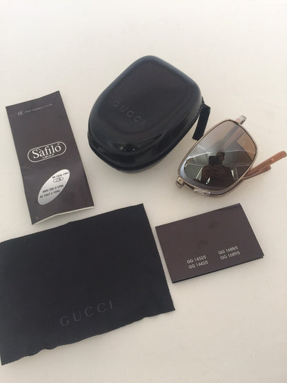 Vintage Gucci GG 1689/S Gold Sunglasses - Super Vision Optical