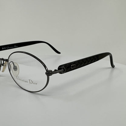 Vintage Christian Dior CD 3510 Gunmetal Eyeglasses - Super Vision Optical