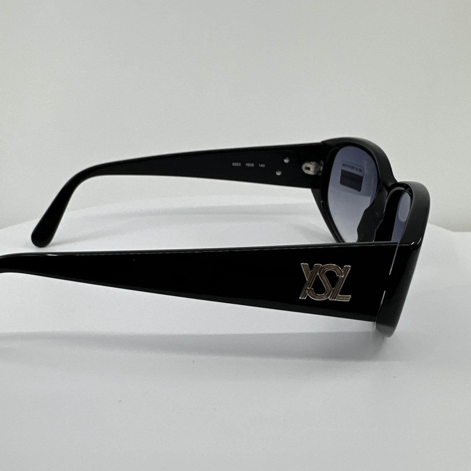 Vintage Saint Laurent YSL 6553 Black Sunglasses - Super Vision Optical