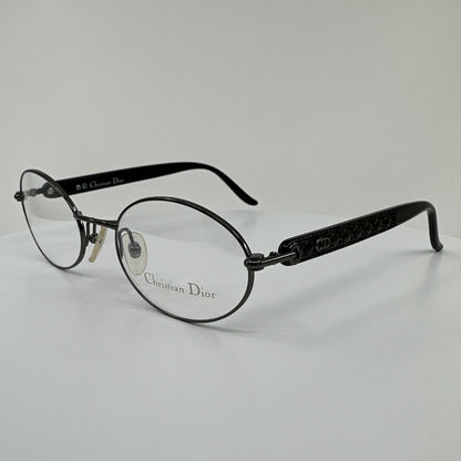Vintage Christian Dior CD 3510 Gunmetal Eyeglasses - Super Vision Optical