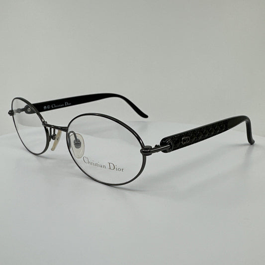 Vintage Christian Dior CD 3510 Gunmetal Eyeglasses - Super Vision Optical