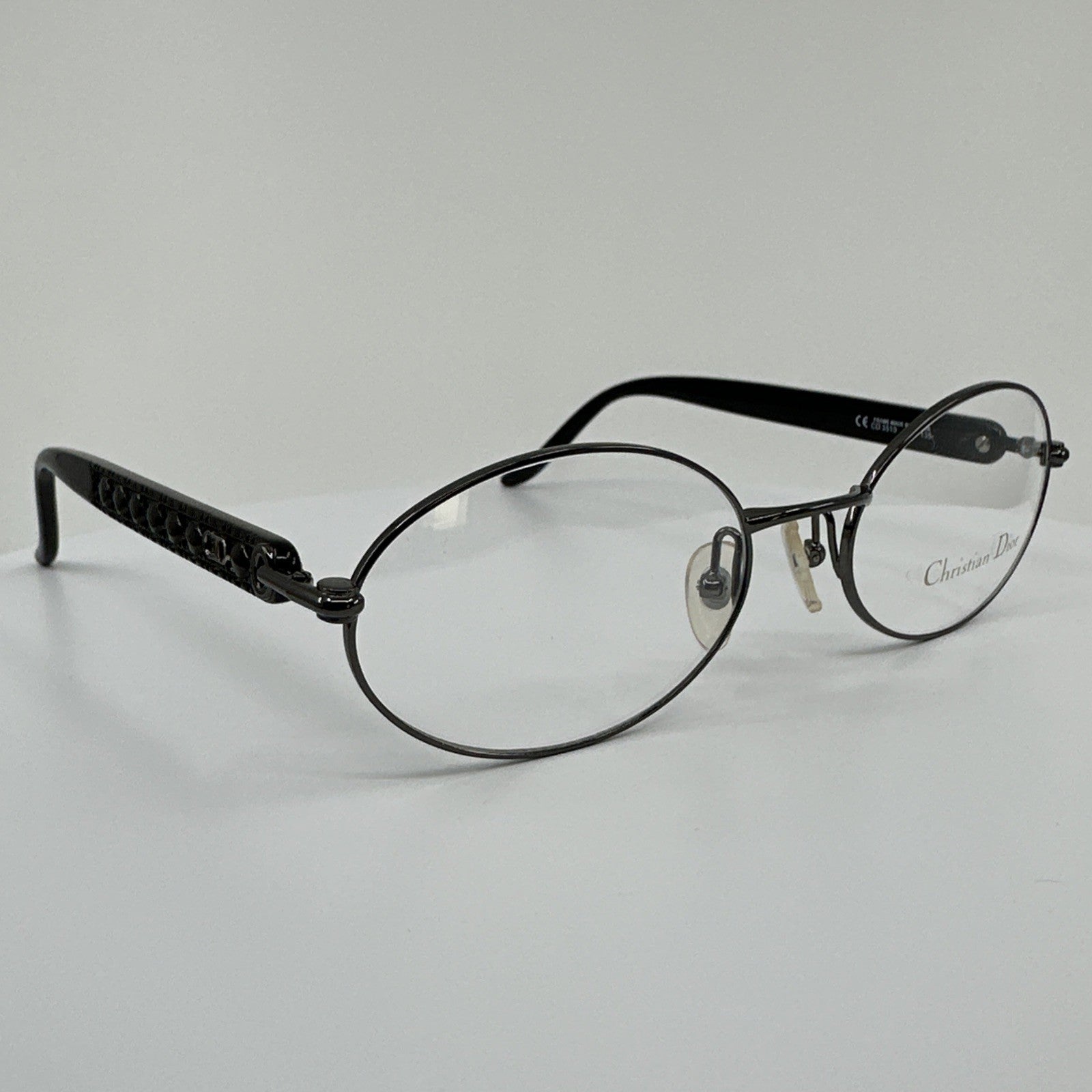 Vintage Christian Dior CD 3510 Gunmetal Eyeglasses - Super Vision Optical