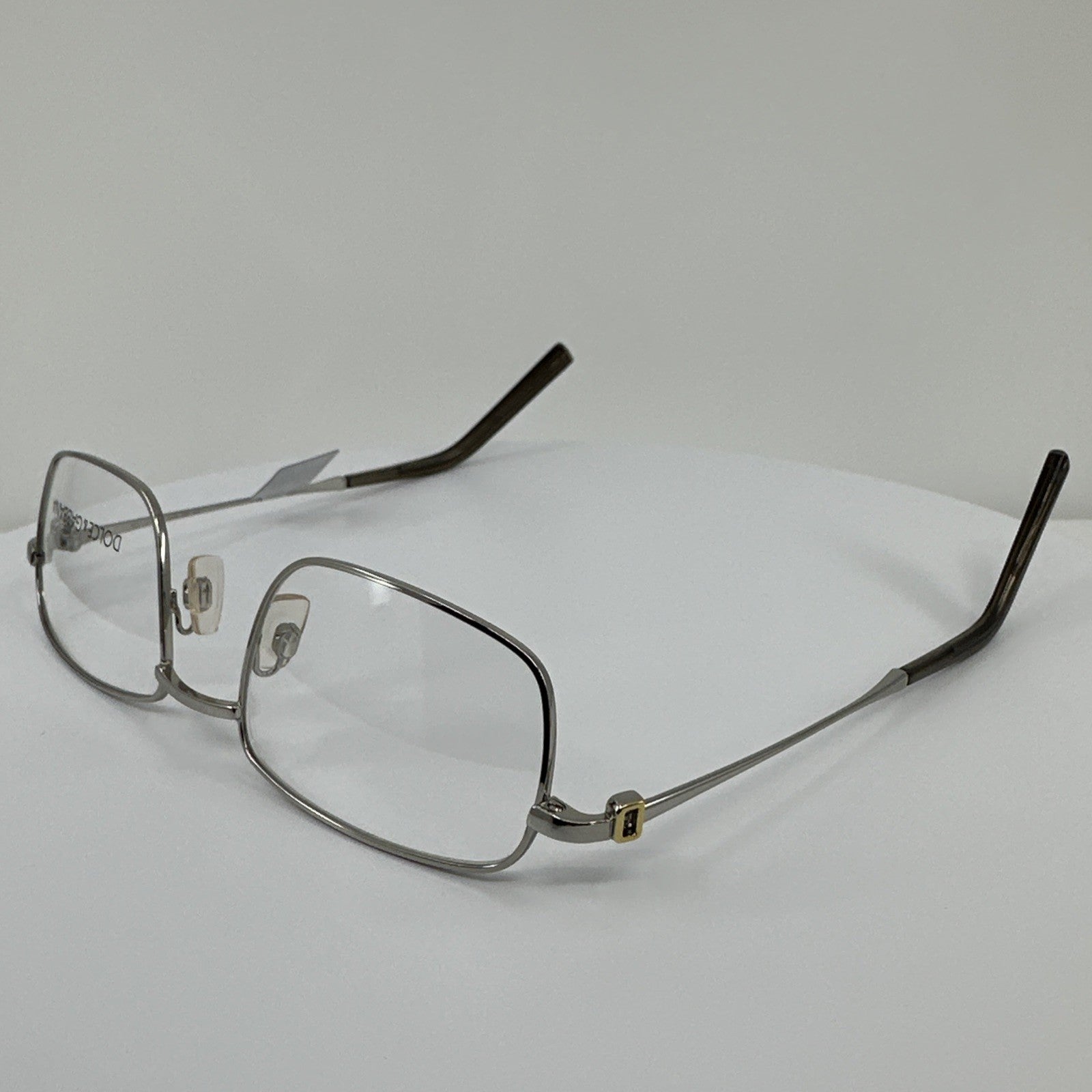 Vintage Dolce & Gabbana DG 458 Silver Eyeglasses - Super Vision Optical