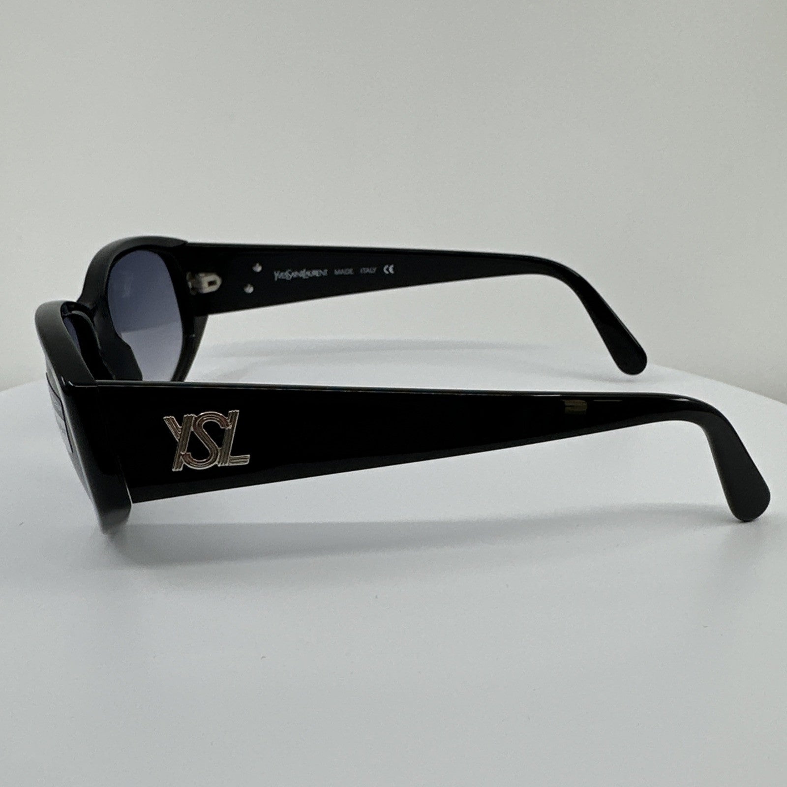 Vintage Saint Laurent YSL 6553 Black Sunglasses - Super Vision Optical