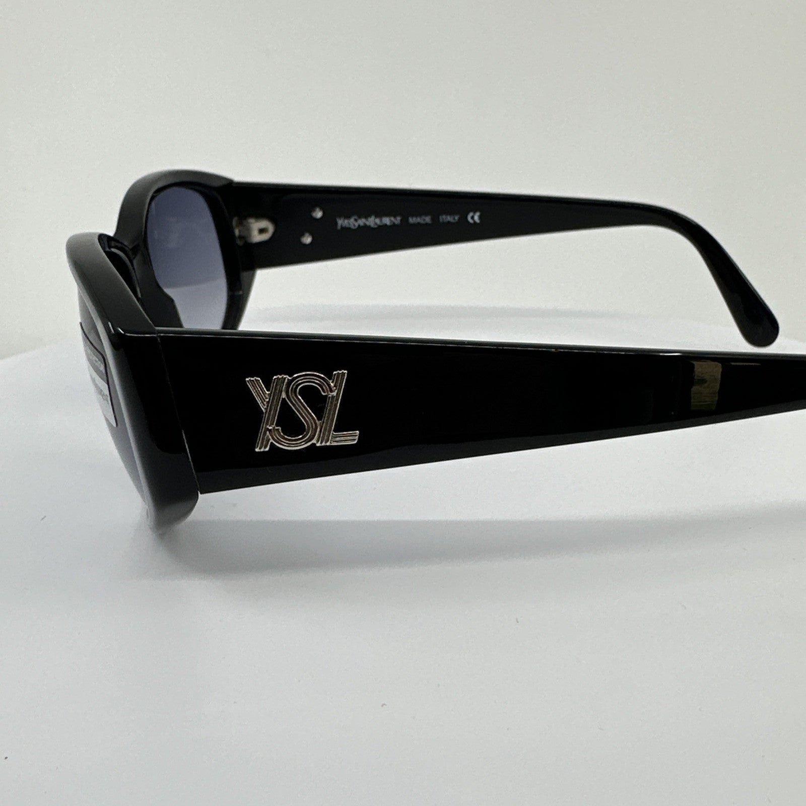 Vintage Saint Laurent YSL 6553 Black Sunglasses - Super Vision Optical