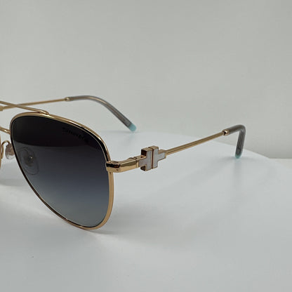 Vintage Tiffany & Co. TF 3080 Gold Sunglasses - Super Vision Optical