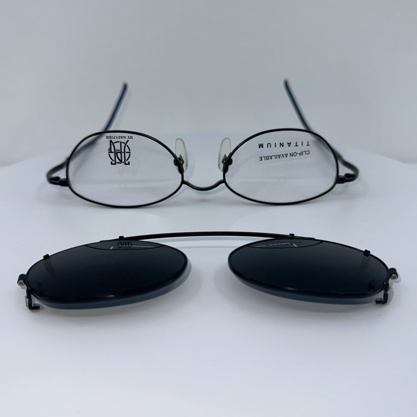 Vintage Jean Paul Gaultier JPG 57-0010 Blue Eyeglasses - Super Vision Optical
