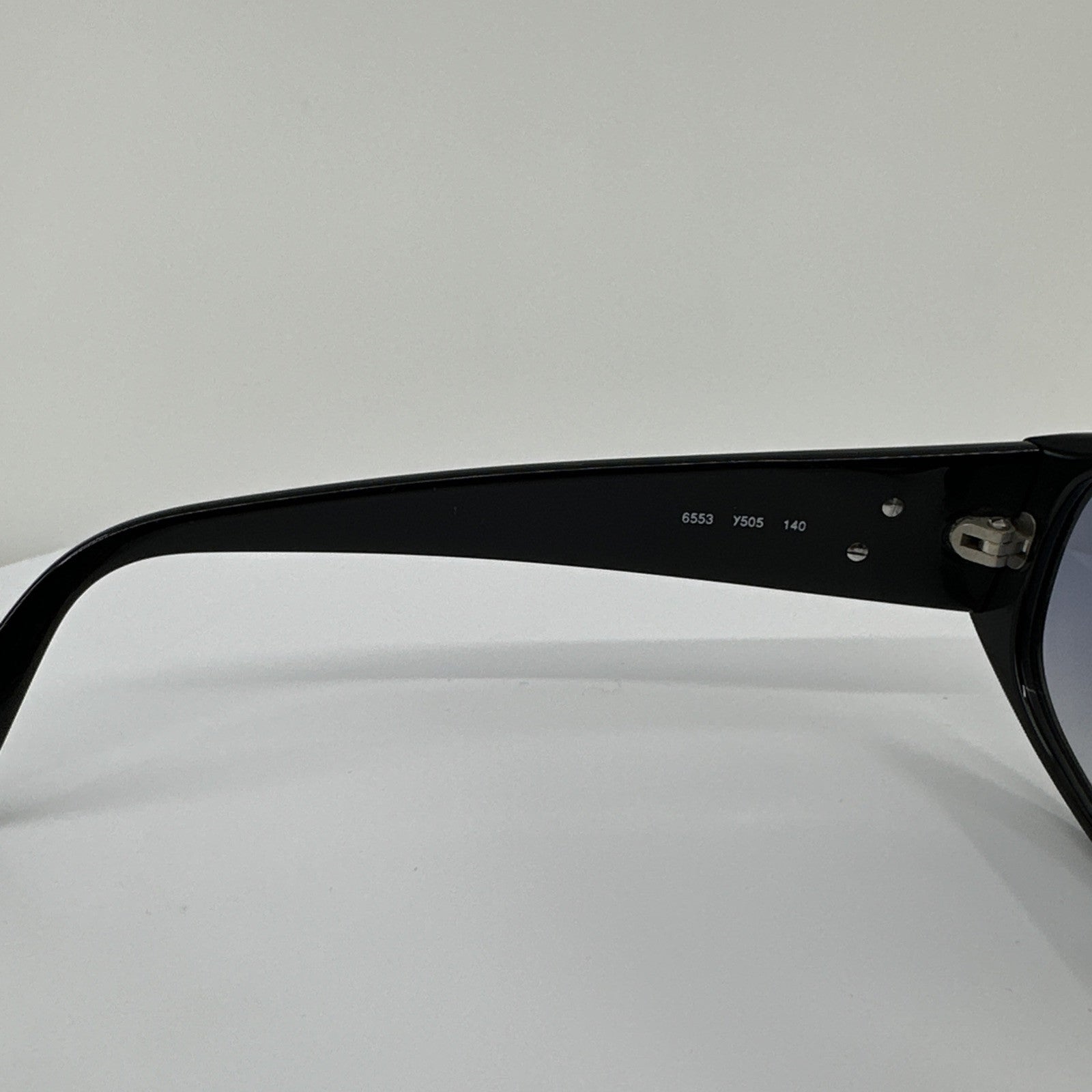 Vintage Saint Laurent YSL 6553 Black Sunglasses - Super Vision Optical