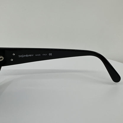 Vintage Saint Laurent YSL 6553 Black Sunglasses - Super Vision Optical