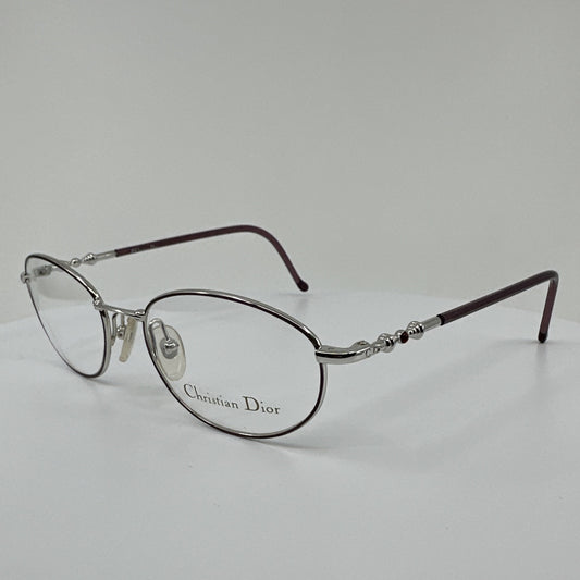 Vintage Christian Dior CD 3528 Silver Sunglasses - Super Vision Optical
