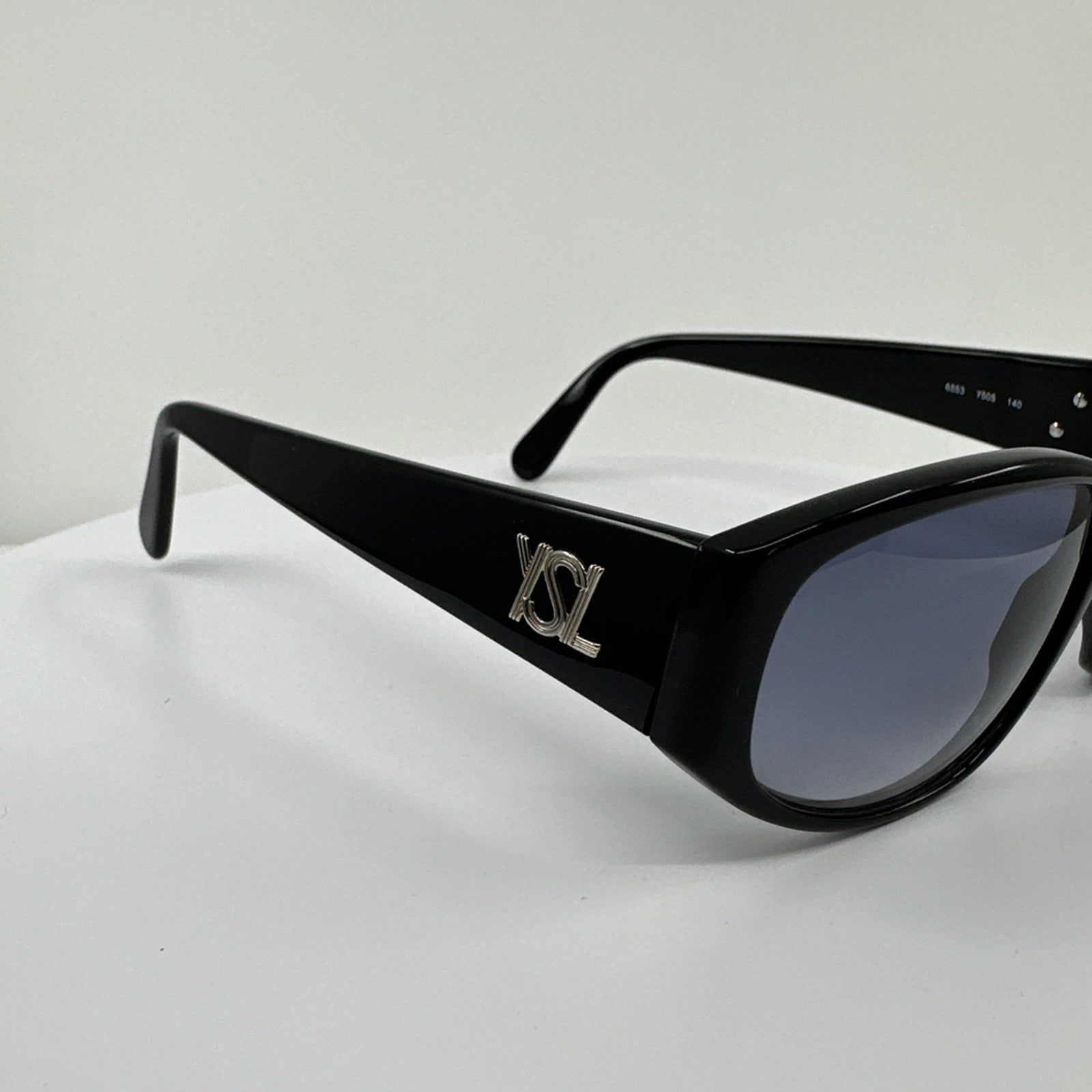Vintage Saint Laurent YSL 6553 Black Sunglasses - Super Vision Optical