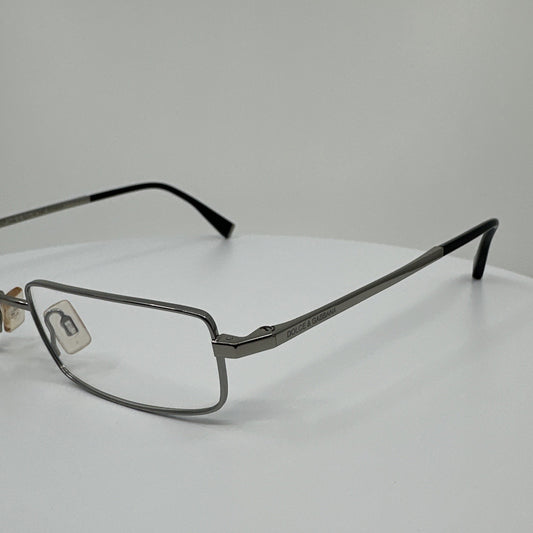 Vintage Dolce&Gabbana DG QUAD RIM MEDIUM GREY Gunmetal Eyeglasses - Super Vision Optical