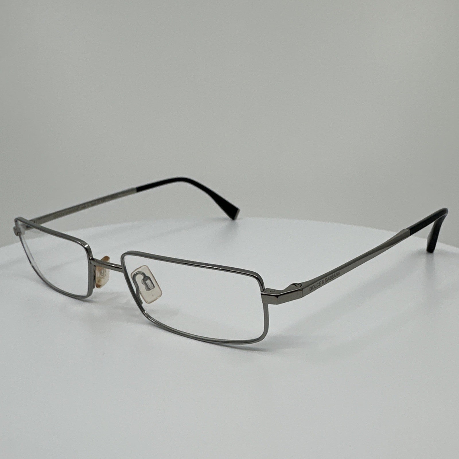 Vintage Dolce&Gabbana DG QUAD RIM MEDIUM GREY Gunmetal Eyeglasses - Super Vision Optical
