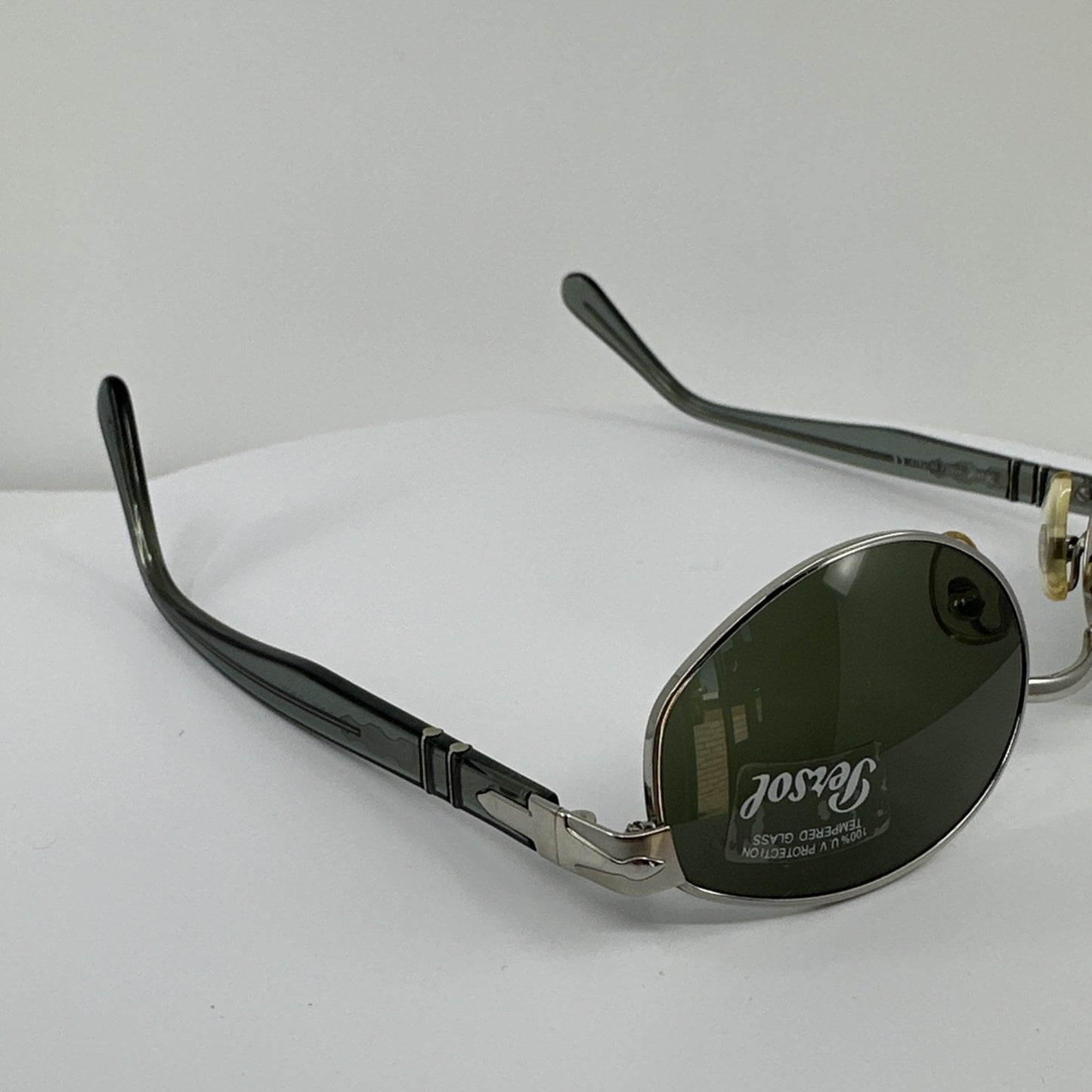 Vintage Persol PE 2042-S Silver Sunglasses - Super Vision Optical